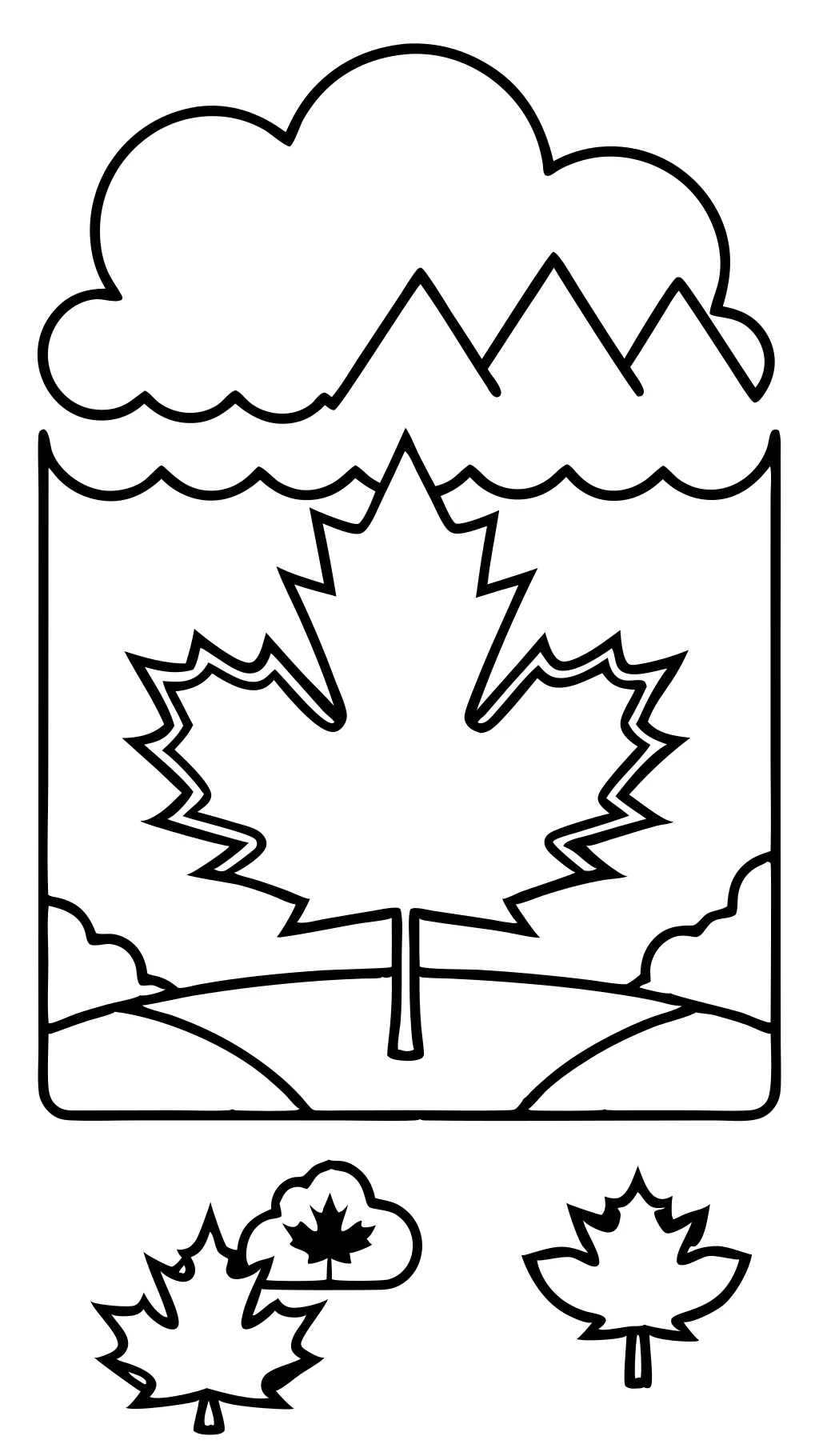 Coloriage du drapeau du Canada